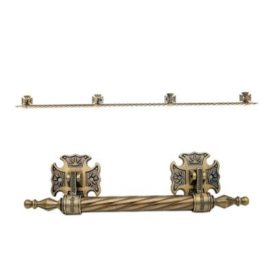 China 22mm Antique Brass Casket Bar 1.8M Extension Length Antique Coffin Handles for sale