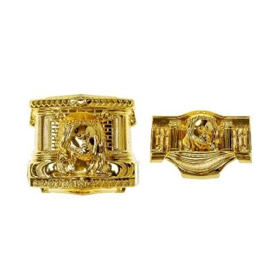 China Christ Design Adult Casket Corners For Casket Wrapped Handle for sale