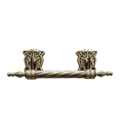 China Antique Brass Coffin Long Bar Handles Zinc 30*9.5cm Electronic Plated for sale