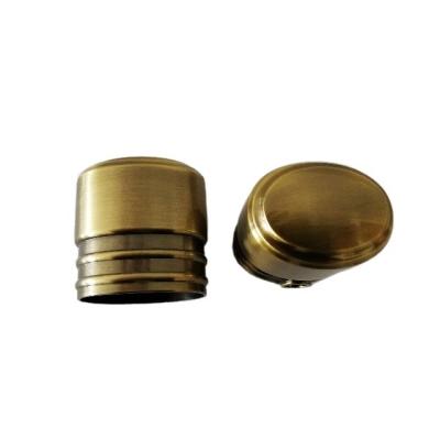 China THC Zamak Coffin Hardware Metal Tip Antique Brass 38*27mm for sale