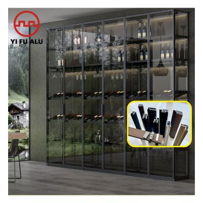 China New Wardrobe Decorations Cabinet Frame Wardrobe Glass Cabinet Aluminum Profile Aluminum Extrusion for sale