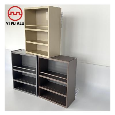 China Production Living Room Furniture Aluminum Alloy Storage Display Cabinet Single Aluminum Profile Shelf Bracket Direct Cut Aluminum Manufacturer for sale