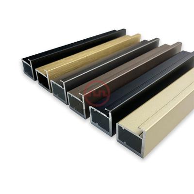 China High Quality Decorations Frame Wardrobe Door Aluminum Profile Anodized Custom Cabinet Frame Glass Profile for sale