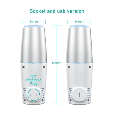 China 2021 New Arrival BSCI Car Air Purifier Air Cleaner CE ROHS Car Air Filter Portable Home Use USB Type-C 2021 for sale