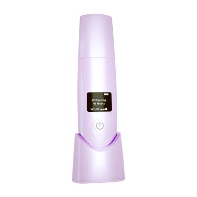 China New Trend Portable Deep Cleansing Ionic& Deep Clean EMS Skin Facial Peeling Ultrasound Scrubber for sale