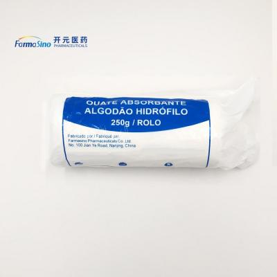 China Cheap Price Absorbent Cotton Wool Roll Cotton Roll 100G 250G 500G for sale