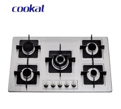 China Commercial Stainless Steel 4 Burner Appliances Open Burner Built In Gas Hob for sale