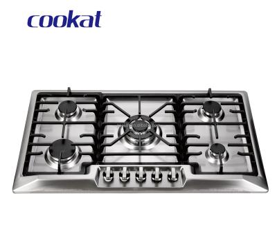 China Commercial Built-in 90cm 5 Burner Gas Stove_cooking Gas Hob for sale