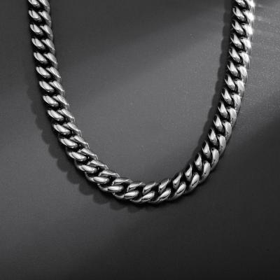 China Popular Religious Institute of Statistics Stainless Steel Cuban Link Chain Necklaces 14MM Fashionable Style High Quality for sale