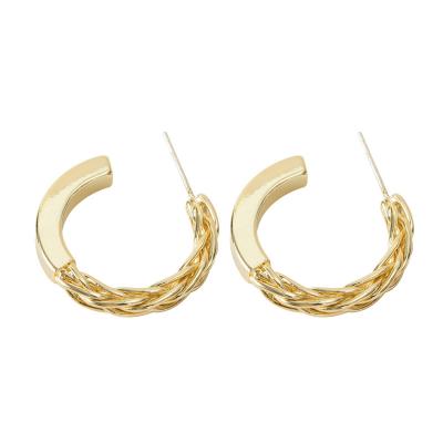 China Fashionable Alloy Elegance Temperament Attractive Hot Selling Geometric Stud Earrings For Ladies for sale