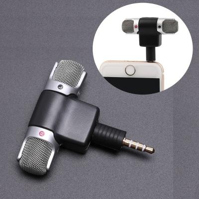 China Handheld Microphone 3.5mm Jack Stereo MIC For Smartphone Cell Phone Mini Recording Studio Interview Microphone 4 Pin for sale