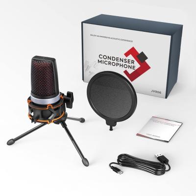 China USB Microphone Factory Direct Microphone Plug & Play Condenser Microphone With Tripod Stand for sale