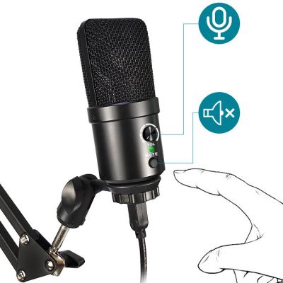 China Professional USB Microphone OEM Factory Broadcast Streaming RGB USB Condenser Wired Desktop Microphone U780 for sale