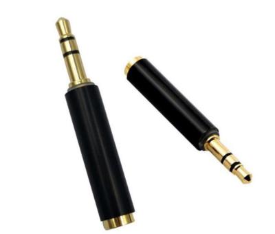 China Camera Gold Plated 3.5mm TRS Male to Female TRRS 3.5 mm 3Pole Audio Stereo Earphone Adapter Connectors to 4 Pole Converter for sale