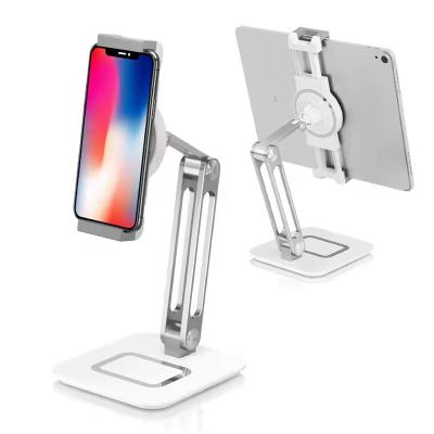 China Adjustable Aluminum Mobile Phone and Tablet Stand Foldable Desktop Stand for sale