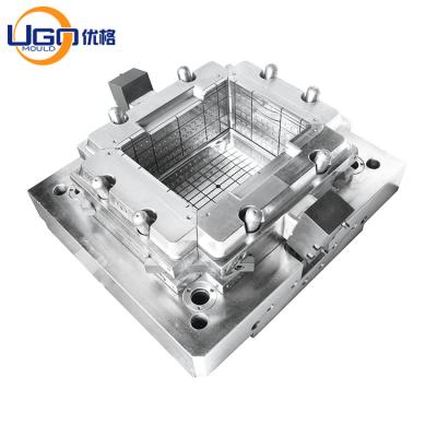 China Fruit Crate Plastic Injection Mould Cold Runner Automatic Drop Semi / Automatic Ejector for sale