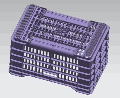 China Fruit Crate Plastic Injection Mould Auto Drop Cold Runner for Lybia for sale