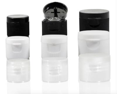 China Ribbed  Plastic Flip Top Cap For Hand Sanitizer Bottle 18/410 20/410 for sale