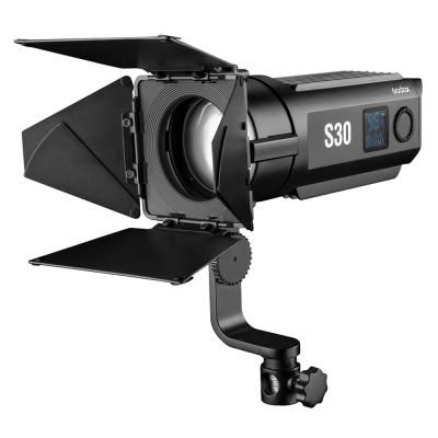 China Godox S30 30W Focusing Continuous Adjustable LED Photography Light Spotlight with Barn Door for Professional Photography SNS30 for sale