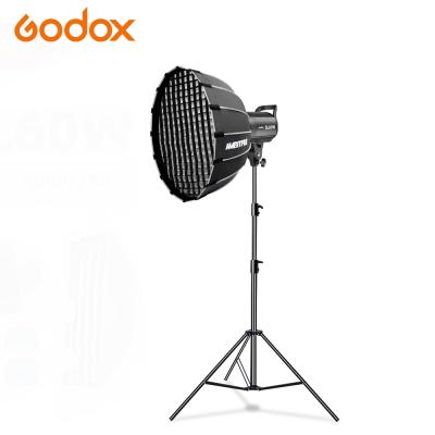 China GOODX SL-60W SL60W 5600K Visual Light Continuous Light + 60cm Honeycomb Mesh Soft Box + 2.8m Light Frame SL60 Kit for sale