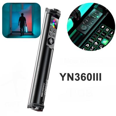 China Yongnuo YN360 Mini Portable RGB Mini Portable RGB Full Color Photographic LED Light 2700K-7500K Light Sufficiency Stick Visual Painting for sale