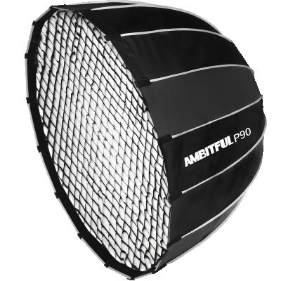 China AMBITFUL P90 90CM Quick Setup Quickly Portable Deep Parabolic Softbox With Grid Bowens Speedlite Instant Honeycomb Softbox 61x90cm for sale