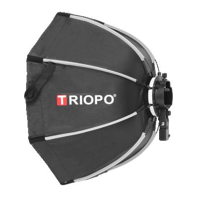 China Triopo KX65 65cm Speedlite Octagon Umbrella Softbox Outdoor Instant Soft Box For Godox V1 Octagon Speedlite Softbox for sale