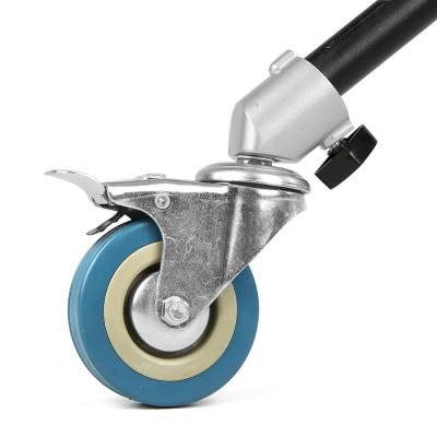 China PRO Professional 22mm Aluminum Studio Swivel Caster Wheel Set of 3 for Light Stands for sale