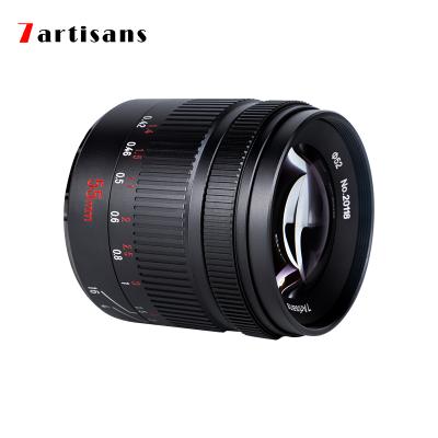 China 7artisans 7artisans 55mm F1.4II Large Aperture Prime Lens For SonyE/Nikon Z Z9 55mm F1.4II Mount A6600 /Canon EOS-M/Fuji XF/Macro4/3 Mount for sale