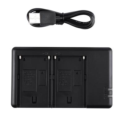 China Convenient to install NP-550 NP-750 NP-770 NP-970 dual battery charger fast charge with USB interfaces for sale