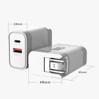 China Universal Charger 60W Wall Dual Usb Laptop Charger Adapter Fast Fast Usb C Charger For Mobile Phone for sale