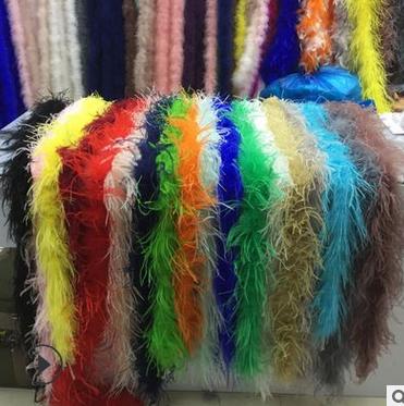 China Bags Colorful Ostrich Feather Costumes Birthday Gifts Dancing Decorations Feathers for sale