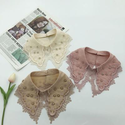 China detachable 3D lace collar, embroidered collar, removable collar, faux collar for women for sale