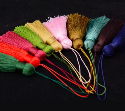 China Wholesale Mobile Phone Cotton Silk Fringe Rayon Tassels For Making Jewelry for sale