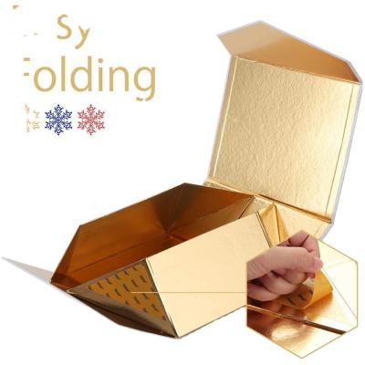 China Custom Materials Black Magnet Recycled Paper Packaging Folding Gift Box With Magnetic Closure For Wig Boxing/Boxing for sale