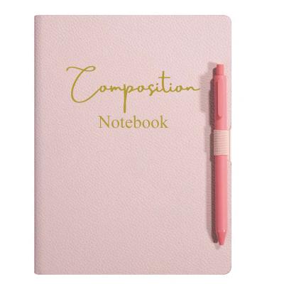 China Printed Custom Men's Notepad Crossed Notebook Spiral Wire Binding / Custom Notebook Glitter Pink Cover Planner Journal for sale