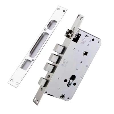 China Wooden door/sliding door/stainless steel door/various mortise lock door fingerprint door lock body 5050 aluminum smart fingerprint password smart door lock case 3585 4085 6068 4585 for sale