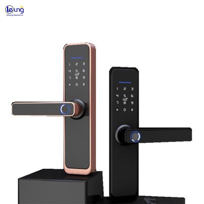 China Tuya Wifi APP Lock TTLOCK Smart Fingerprint Password Lock TTLOCK Apartment QLEUNG Smart Wifi Keyless Door Lock For Hotel Residence Home Office for sale