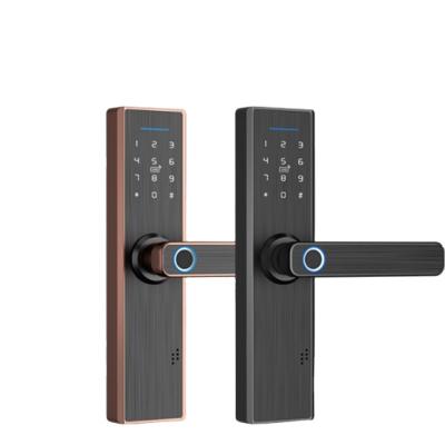 China Apartment TTlock Digital Fingerprint Password Master Card Wifi Biometric Smart Door Lock for sale