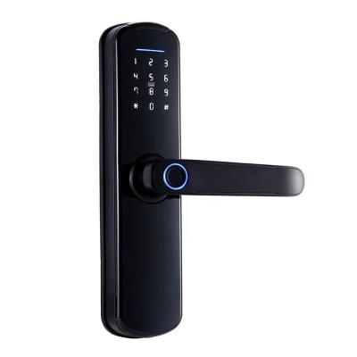 China Apartment Smart Wifi Tuya App TTlock Digital Master Card Fingerprint Password Smart Door Lock For Apartment Home Hotel for sale