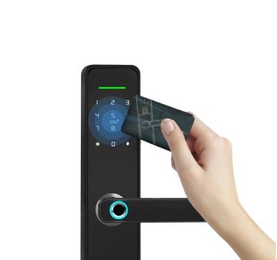 China S801X Apartment Smart Home Smart Home Tuya Lock TTlock Fingerprint Master Card Smart Wifi High Quality Door Lock for sale