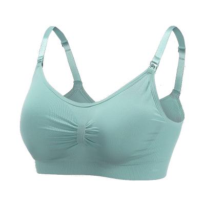 China Comfortable Maternity Nursing Bra QUICK DRY Front Open Adjustable Open Ladies Maternity Bra Wire Free For Pregnant for sale