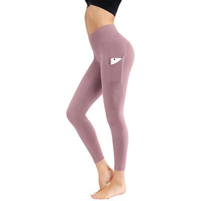 China Breathable Women Plus Size High Waist Fitness Ladies Yoga Gaiters Pants With Pocket for sale