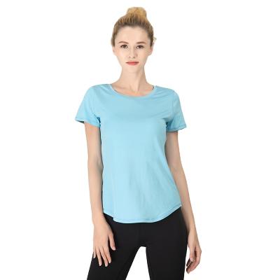 China Breathable Top Stretch Quick-Drying Sports Yoga T-shirt Yoga T-shirt Fitness T-shirt Running Short Sleeve for sale