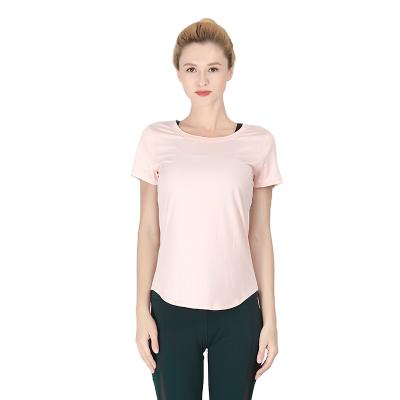 China High-end Quick-Drying Fitness Breathable Gym Sportswear Women's Running Yoga T-Shirt for sale