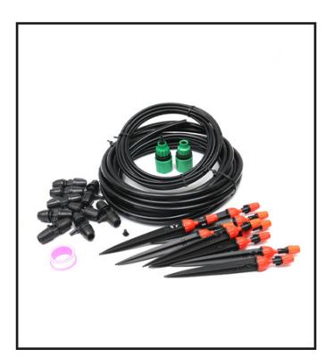 China Garden 1-3yrs 20 Meters Drip Irrigation Sprayed Cooling Sprayed Self Watering Micro Spray Flower Sprinkler Humidifier Set for sale