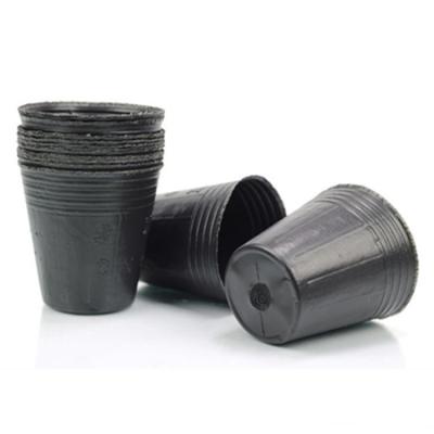 China Sale Black Nursery Flower Pot Modern Plastic Soft Pot for sale