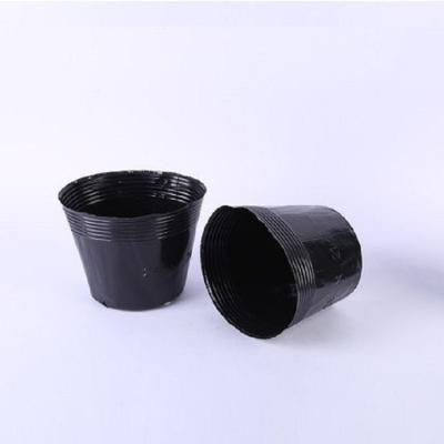 China Wholesale Modern Greenhouse Plastic Black Round Shape Nursery Plant Plastic Nutrition Pots for sale