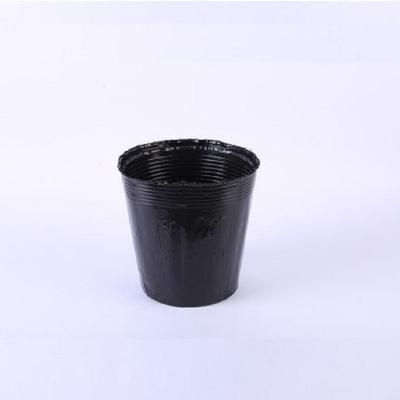 China Simplicity Modern Black Nursery Round Shape Greenhouse Garden Plastic Flower Pot for sale