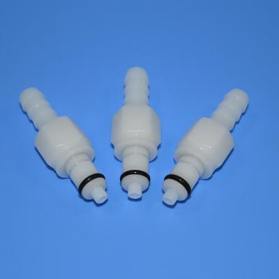 China Industry Application Plastic Water Tube Male Liquid Valved Quick Couplings for sale